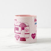 De Rozen van de Aanhangwagen van de Camper zijn Ro Tweekleurige Koffiemok (Center)