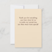 De Rozen van de koffie en van de Room Bedankkaart (Achterkant)