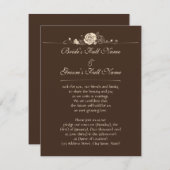 De Rozen van de koffie en van de Room Kaart (Voorkant / Achterkant)