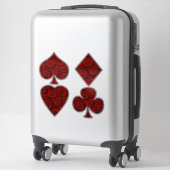 De Rozen van de Koningin Kaart Pakt Sticker (Koffer)