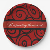 De Rozen van de koningin Papieren Bordje (Voorkant)