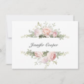 De Rozen van de lente van uw bureau een Persoonlij Notitiekaartje (Voorkant)