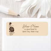 De Rozen van de room en van de Koffie Etiket (Insitu)