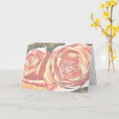 De Rozen van de thee van de Tuin Kaart (Gele Bloem)