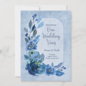 De Rozen van de Uitnodiging van de Wed van de Vern (Voorkant)