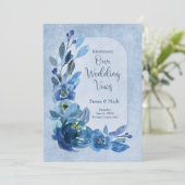 De Rozen van de Uitnodiging van de Wed van de Vern (Staand voorkant)