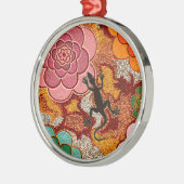 De rozen van de woestijn metalen ornament (Links)