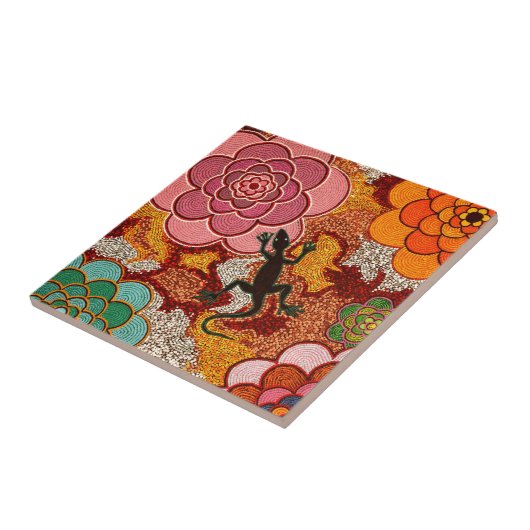 De rozen van de woestijn tegeltje (Zijkant)