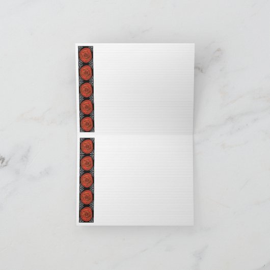 De Rozen van Decofied (dank u van allebei) Bedankkaart (Binnen)