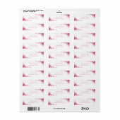 De Rozen van drijvers Moderne HandManuscript Elega Etiket (Full Sheet)