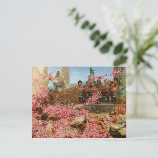 De Rozen van Heliogabalus door Lawrence Alma-Tadem Briefkaart (Staand voorkant)