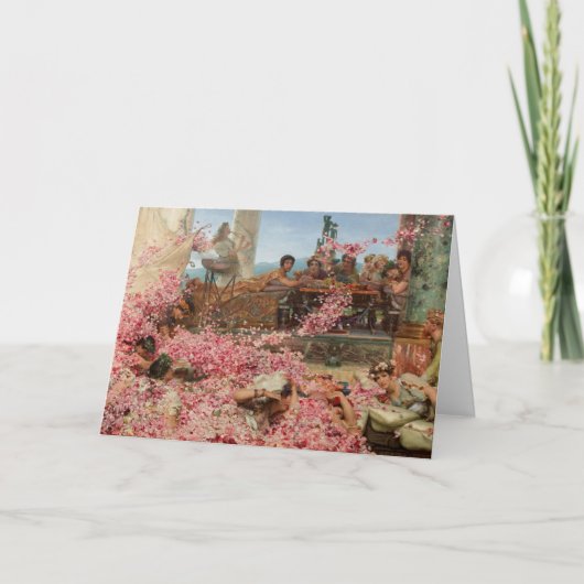 De Rozen van Heliogabalus Feestdagen Kaart (Voorkant)