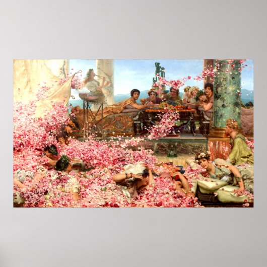 De Rozen van Heliogabalus, Lawrence Alma-Tadema Poster (Voorkant)