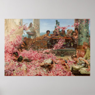 De rozen van Heliogabalus (Oud-Romeinse luxe) Poster