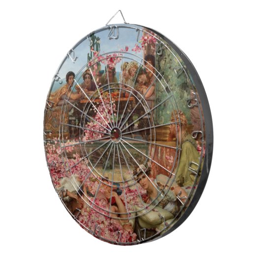 De Rozen van Heliogabalus (Oude Romeinse Luxe) Dartbord (Voorkant Rechts)