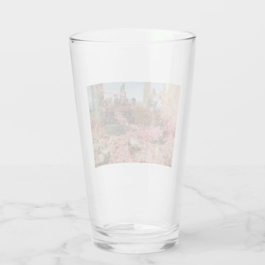 De Rozen van Heliogabalus (Oude Romeinse Luxe) Glas (Achterkant)