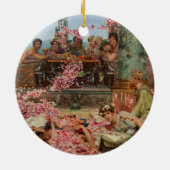 De Rozen van Heliogabalus (Oude Romeinse Luxe) Keramisch Ornament (Achterkant)