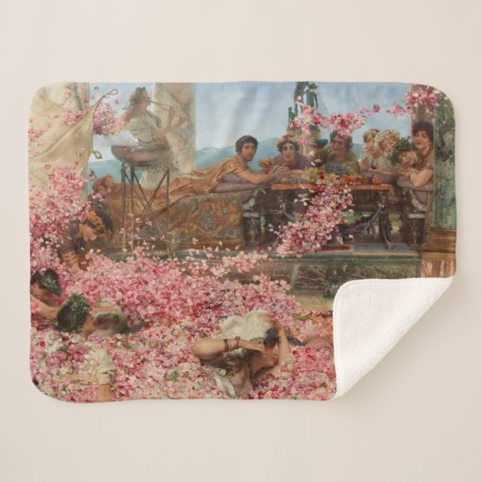 De Rozen van Heliogabalus (Oude Romeinse Luxe) Sherpa Deken (Voorkant (horizontaal))