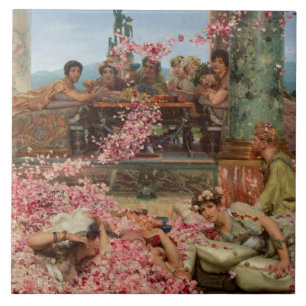 De Rozen van Heliogabalus (Oude Romeinse Luxe) Tegeltje
