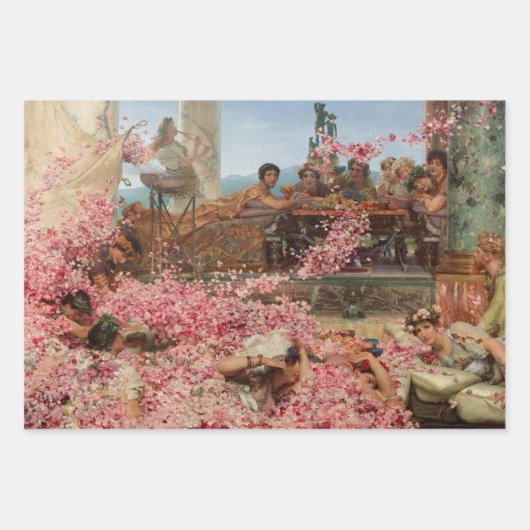 De Rozen van Heliogabalus Sir Lawrence Alma-Tadema Inpakpapier Vel (Voorkant 2)
