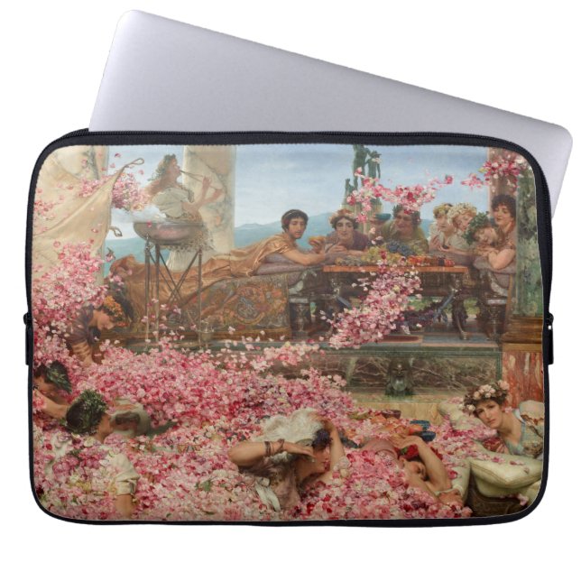 De Rozen van Heliogabalus Sir Lawrence Alma-Tadema Laptop Sleeve (Voorkant)