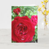 De Rozen van het Thee zijn leeg om aan Personalise Kaart (Gele Bloem)