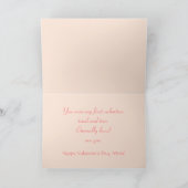 De rozerode Valentijnsdag van de MOEDER van de Feestdagen Kaart (Binnen)