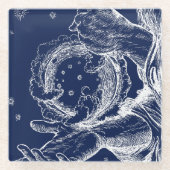 De Rubaiyat van Omar Khayyam Creatie Glazen Onderzetter (Voorkant)