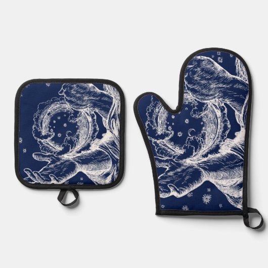 De Rubaiyat van Omar Khayyam Creatie Ovenwant & Pannenlap Set (Voorkant)