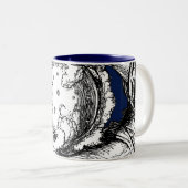 De Rubaiyat van Omar Khayyam Creatie Tweekleurige Koffiemok (Voorkant rechts)