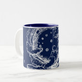 De Rubaiyat van Omar Khayyam Creatie Tweekleurige Koffiemok (Voorkant links)