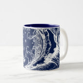 De Rubaiyat van Omar Khayyam Creatie Tweekleurige Koffiemok (Voorkant rechts)