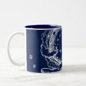 De Rubaiyat van Omar Khayyam Creatie Tweekleurige Koffiemok (Links)