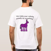 De Rubber Donkey Slogans v6 T-shirt (Achterkant)