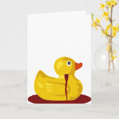 De rubber Ontsproten Hals van de Eend - het Kaart (Gele Bloem)