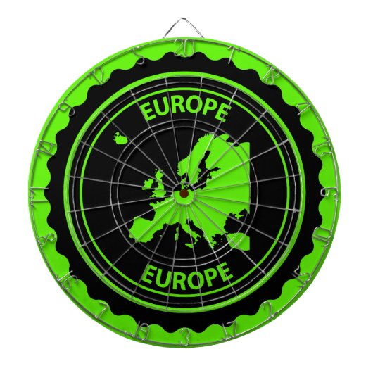 De rubberzegel van Europa Dartbord (Voorkant)