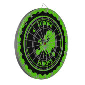 De rubberzegel van Europa Dartbord (Voorkant Links)
