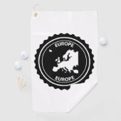 De rubberzegel van Europa Golfhanddoek (Insitu)