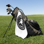 De rubberzegel van Europa Golfhanddoek (Groen)