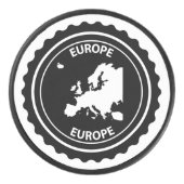 De rubberzegel van Europa Hockey Puck (Voorkant)