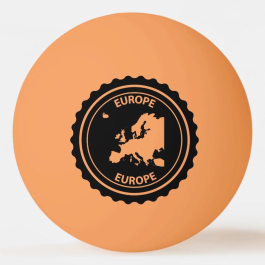 De rubberzegel van Europa Pingpongbal (Voorkant)