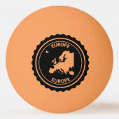 De rubberzegel van Europa Pingpongbal (Achterkant)