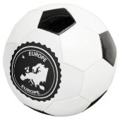 De rubberzegel van Europa Voetbal (Drie kwart)