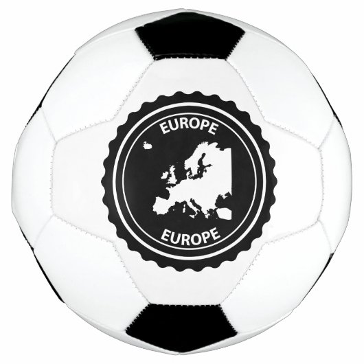 De rubberzegel van Europa Voetbal (Voorkant)