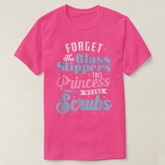 De rubs van de Glass Slippers T-shirt (Design voorkant)