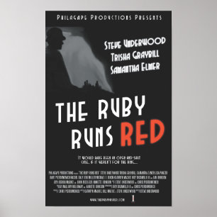 De ruby werkt met rood Poster - 11x17 inch