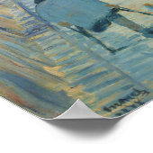 De Rue Mosnier met vlaggen van Manet - Poster (Hoek)