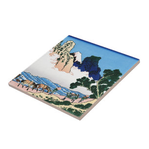 De rug van de Fuji van de Minobu Tegeltje