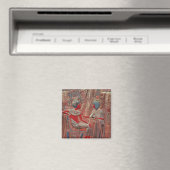 De rug van de troon van Tutankhamun Magneet (Insitu (Vaatwasser))