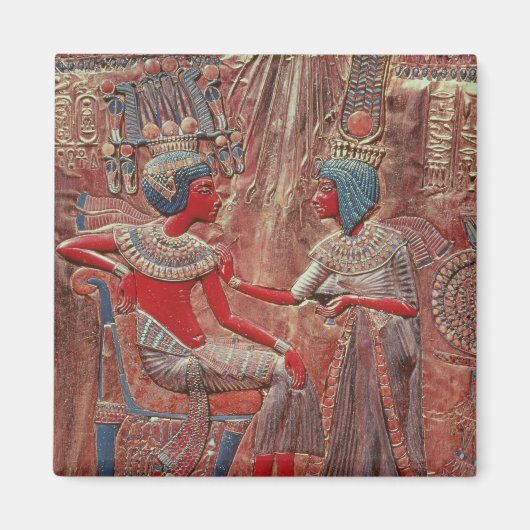 De rug van de troon van Tutankhamun Magneet (Voorkant)